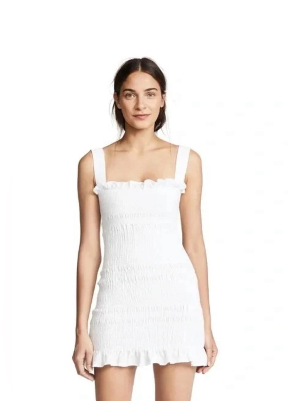 Capulet x Revolve Viviane Smocked Mini Linen Dress
